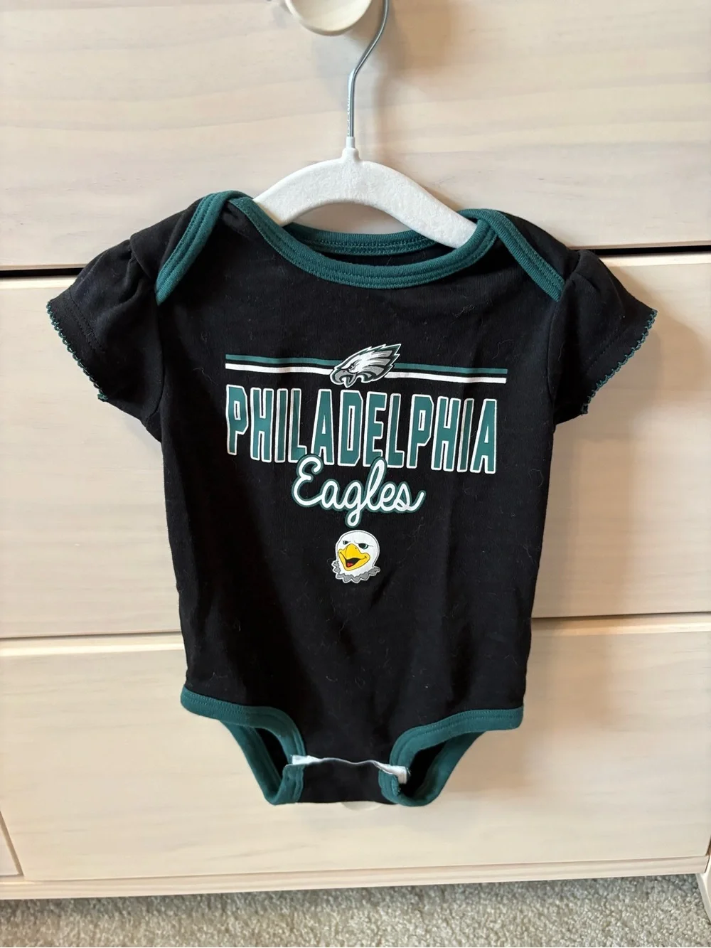 NFL Team Apparel Green, Black and White Baby One Piece Body Suits